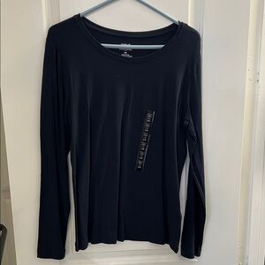 Banana Republic Women's Black Long Sleeve Tee